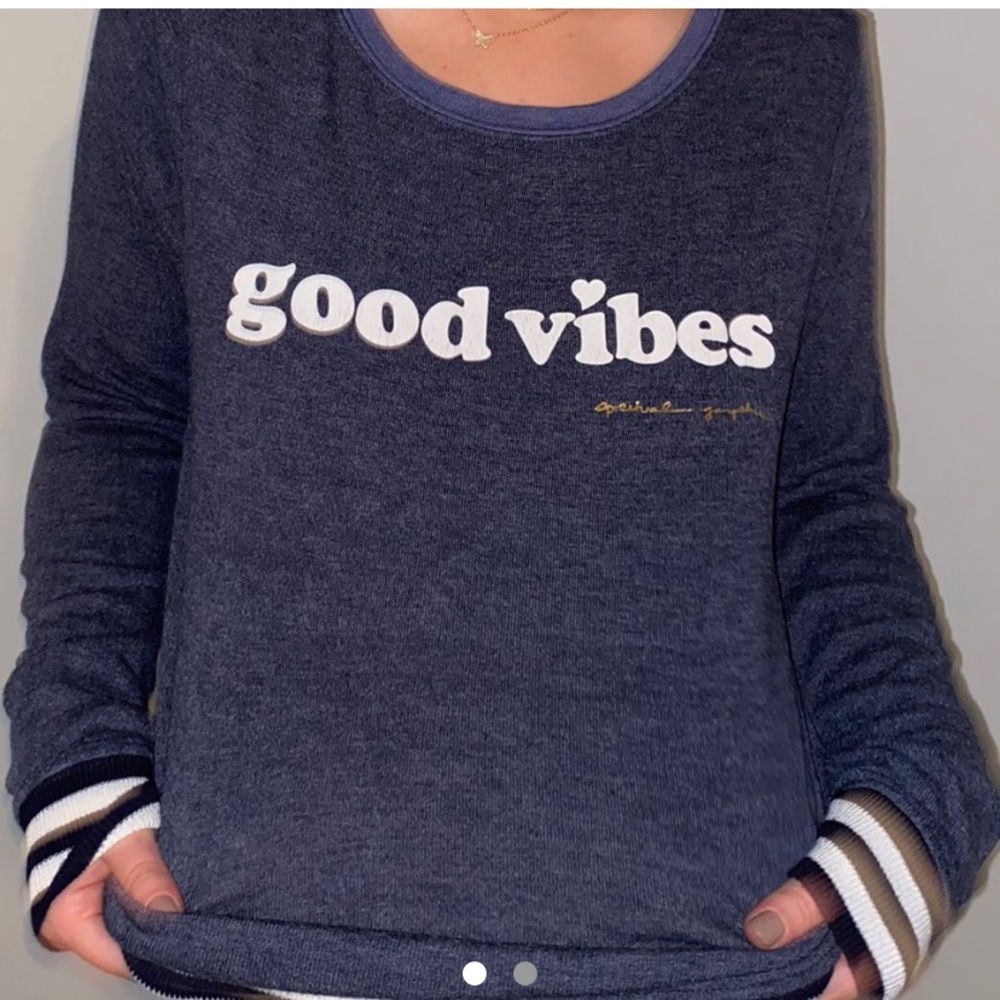 SPIRITUAL GANGSTER navy pullover sweatshirt